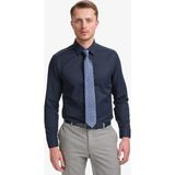 Pierre Cardin Erkek Lacivert Slim Fit Armürlü Uzun Kollu Gömlek 50325354-VR033