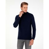 Pierre Cardin Erkek Lacivert Slim Fit Balıkçı Yaka Basic Triko Kazak 50296582-VR033 - 3XL