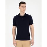 Pierre Cardin Erkek Lacivert Slim Fit Basic Tişört 50280754-VR033 - 2XL