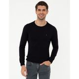 Pierre Cardin Erkek Lacivert Slim Fit Basic Triko Kazak 50248582-VR033 - 2XL