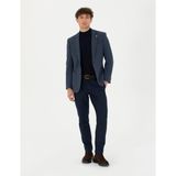 Pierre Cardin Erkek Lacivert Slim Fit Beli Lastikli Kanvas Pantolon 50278461-VR033 - 30