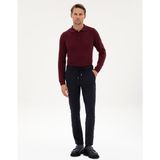 Pierre Cardin Erkek Lacivert Slim Fit Beli Lastikli Kordonlu Jogger Kanvas Pantolon 50317281-VR033 - 30