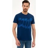 Pierre Cardin Erkek Lacivert Slim Fit Bisiklet Yaka T-Shirt 50226354-VR033
