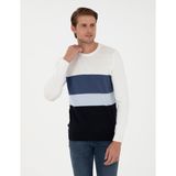 Pierre Cardin Erkek Lacivert Slim Fit Bisiklet Yaka Triko Kazak 50300525-VR033 - 3XL
