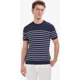 Pierre Cardin Erkek Lacivert Slim Fit Bisiklet Yaka Triko Tişört 50320788-VR033