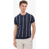 Pierre Cardin Erkek Lacivert Slim Fit Bisiklet Yaka Triko Tişört 50325010-VR033