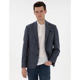 Pierre Cardin Erkek Lacivert Slim Fit Ceket 50305821-VR033 - 56 - 4 Drop