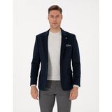 Pierre Cardin Erkek Lacivert Slim Fit Ceket 50311398-VR033 - 6 Drop - 56