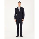 Pierre Cardin Erkek Lacivert Slim Fit Çizgili Takım Elbise 50295740-VR033 - 56 - 6 Drop