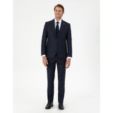 Pierre Cardin Erkek Lacivert Slim Fit Ekose Yün Takım Elbise 50291974-VR033 - 52 - 6 Drop