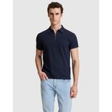 Pierre Cardin Erkek Lacivert Slim Fit Fermuarlı Polo Yaka Tişört 50321152-VR033 - XL