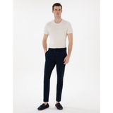 Pierre Cardin Erkek Lacivert Slim Fit Gofre Yazlık Kanvas Pantolon 50305235-VR033 - 31