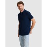Pierre Cardin Erkek Lacivert Slim Fit Örme Dokulu Düğmeli Polo Yaka Tişört 50309959-VR033