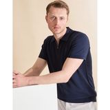 Pierre Cardin Erkek Lacivert Slim Fit Polo Yaka Fermuarlı Triko Tişört 50320793-VR033 - 2XL