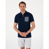 Pierre Cardin Erkek Lacivert Slim Fit Polo Yaka Tişört 50307929-VR033