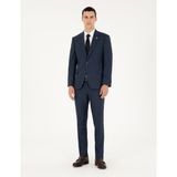 Pierre Cardin Erkek Lacivert Slim Fit Takım Elbise 50295825-VR033 - 6 Drop - 48