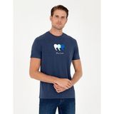 Pierre Cardin Erkek Lacivert Slim Fit Tişört 50290643-VR033 - 2XL
