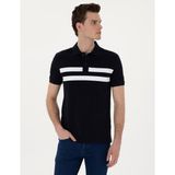 Pierre Cardin Erkek Lacivert Slim Fit Tişört 50310154-VR033 - 2XL