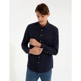 Pierre Cardin Erkek Lacivert Slim Fit Uzun Kollu Gömlek 50247542-VR033