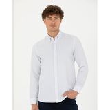 Pierre Cardin Erkek Lacivert Slim Fit Uzun Kollu Gömlek 50277450-VR033