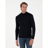 Pierre Cardin Erkek Lacivert Slim Fit Yarım Balıkçı Yaka Triko Kazak 50300460-VR033