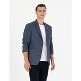 Pierre Cardin Erkek Lacivert Slim Fit Yün Karışımlı Ceket 50276921-VR033 - 46 - 6 Drop