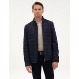Pierre Cardin Erkek Lacivert Suni Deri Ceket 50318154-200 - Dropsuz - 56