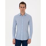 Pierre Cardin Erkek Mavi Gömlek Desenli 50303897-VR036