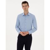 Pierre Cardin Erkek Mavi Gömlek Desenli 50312330-VR036