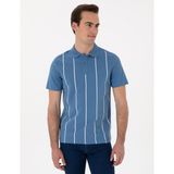 Pierre Cardin Erkek Mavi Regular Fit Polo Yaka Tişört 50310158-VR036