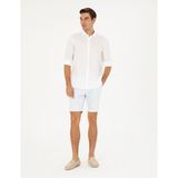 Pierre Cardin Erkek Mavi Slim Fit Dokuma Şort 50284277-VR036