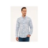 Pierre Cardin Erkek Mavi Slim Fit Gömlek G021SZ004.000.1013121