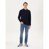 Pierre Cardin Erkek Mavi Slim Fit Jean Pantolon 50296137-VR036 - 30 - 32