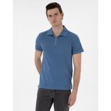 Pierre Cardin Erkek Mavi Slim Fit Tişört 50302586-VR036