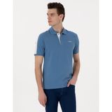 Pierre Cardin Erkek Mavi Slim Fit Tişört 50310147-VR036