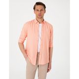 Pierre Cardin Erkek Mercan Oxford Slim Fit Kolay Ütülenebilir Gömlek 50306996-VR186