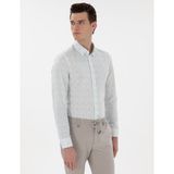 Pierre Cardin Erkek Mint Slim Fit Uzun Kollu Gömlek 50304548-VR152 - Koyu Mint