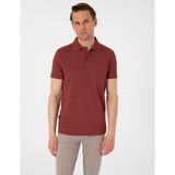 Pierre Cardin Erkek Nar Slim Fit Örme Dokulu Polo Yaka Tişört 50310171-VR239