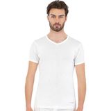 Pierre Cardin Erkek Pamuk Ribana V Yaka Fanila - 2XL - Beyaz