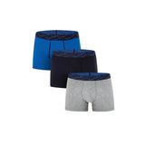Pierre Cardin Erkek Pamuklu Saks-Lacivert-Gri 3 Lü Boxer