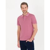 Pierre Cardin Erkek Pembe Slim Fit Polo Yaka Merserize Tişört 50262665-VR026 - Gül Kurusu