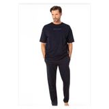 Pierre Cardin Erkek Penye Kısakol Pijama Takımı, Lacivert, 2XL