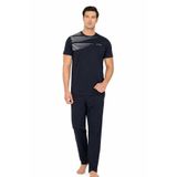Pierre Cardin Erkek Penye Kısakol Pijama Takımı, Lacivert, S Beden TYBXWVC1NK5Q7BVG45