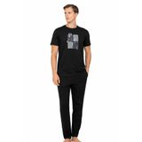 Pierre Cardin Erkek Penye Kısakol Pijama Takımı, Siyah, 2XL TYB7I9L506MNTIFL57