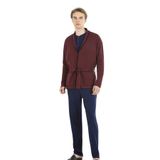 Pierre Cardin Erkek Penye Rob Bordo Pijama Takımı, M Beden