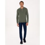 Pierre Cardin Erkek Petrol Slim Fit Jean Pantolon 50317288-VR102 - 32 - 36