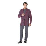 Pierre Cardin Erkek Pijama Takımı, 3'Lü Rob Takım, Bordo, S Beden