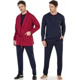 Pierre Cardin Erkek Pijama Takımı, 5'li Çeyiz Seti, Boxer, Atlet, Çorap, Bordo, S