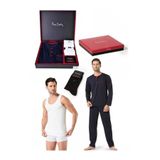 Pierre Cardin Erkek Pijama Takımı, 6'lı Çeyiz Seti, Siyah, XL