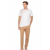 Pierre Cardin Erkek Pijama Takımı, Kısakol, Beyaz, S Beden